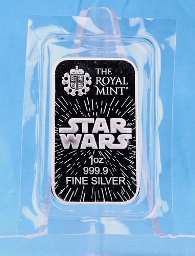 Lingotes de plata Star Wars™ Light Side 1 oz 999.9 soldados en lámina original - Imagen 6 de 9