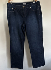 Tommy Hilfiger Hope Straight Leg Jeans Women's Dark Wash Denim Size 16 38x32
