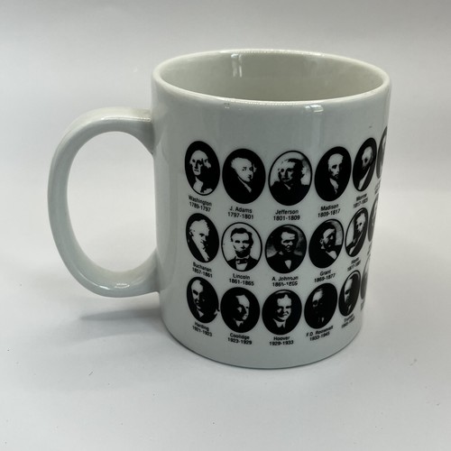 B&W United States Presidents Coffee Mug 12oz George Washington - Bill Clinton - Picture 2 of 7