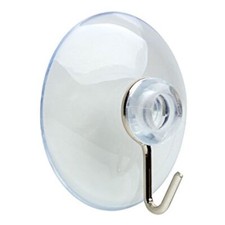  8-Pack Medium Suction Cup Hooks Chrome