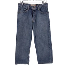 Levi's Relaxed Straight Leg Medium Wash Cropped Jeans Size 30