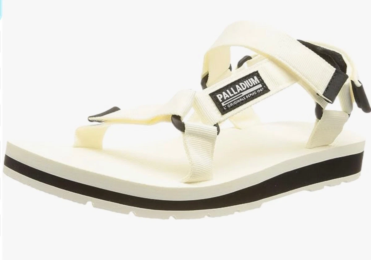 Palladium Unisex s Outdoorsy Urbanity Sandals in white size 5 UK