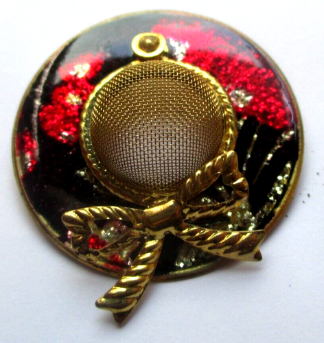 Broche De Noël Vintage Femme - Émail, Cristal & Nœud Papillon - Bijou Cadeau Pour Tenue De Fête - EVER FAITH - 6