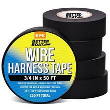 5pk Wire Harness Tape Heat Resistant Loom Fabric Wrap Hightemperature Cloth Elec