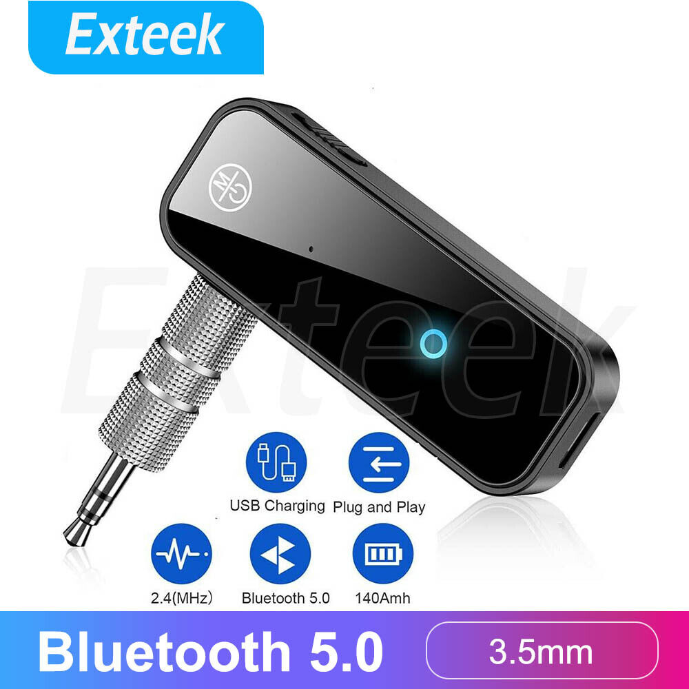 Bluetooth 5.0 Transmitter Receiver Audio Adapter AUX 3.5mm TV CAR PC Speaker AU