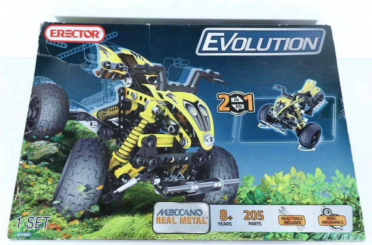 Spin Master Erector By Meccano Pull Back Buggy - Macchinina A Trazione Integrale Con Molla