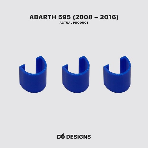 Abarth Front Grill Covers | 595 Series 3 (2008–2016) | Blue - Picture 2 of 2