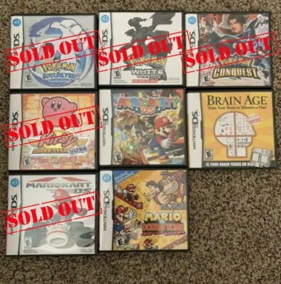 Nintendo DS/ Nintendo 3DS Replacement Game Cases, NO GAME!!!
