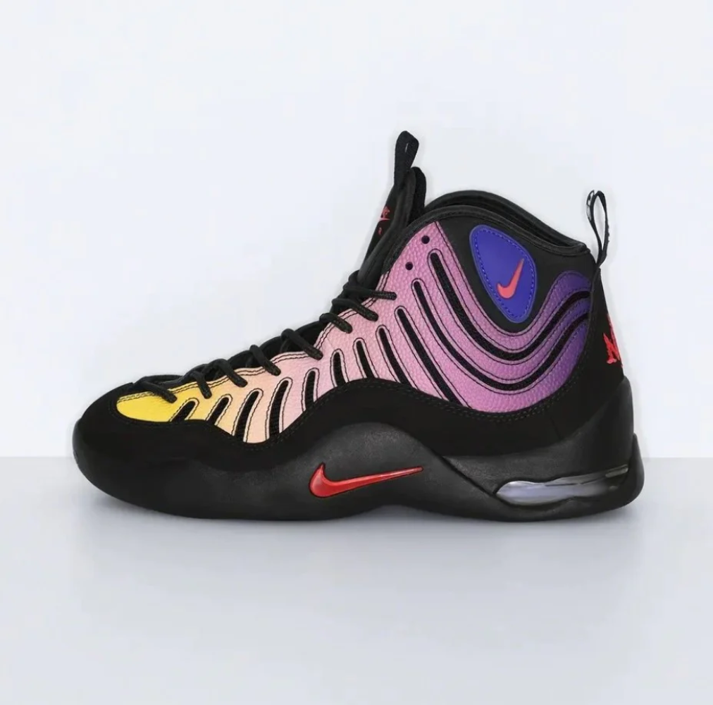 Size 4 - Supreme x Nike Air Bakin Black Gradient for sale online