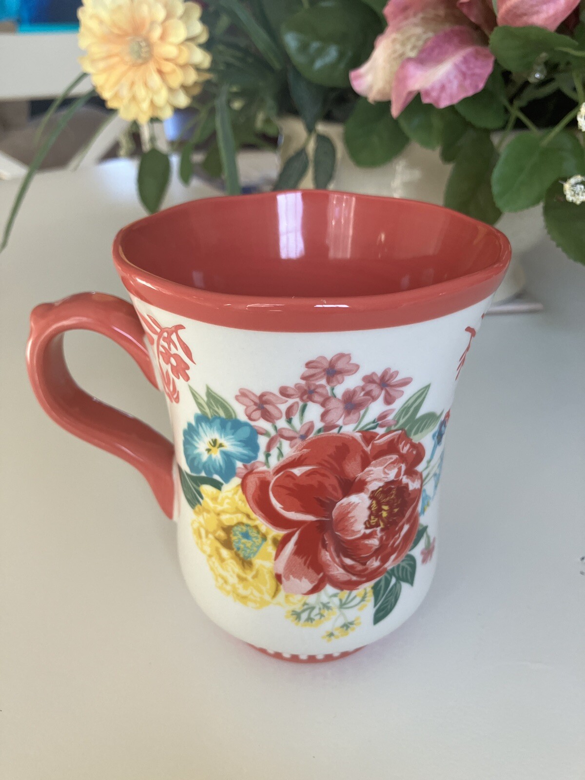 The Pioneer Woman Fancy Flourish 17oz Stoneware Coffee Mug | Stylish & Functional