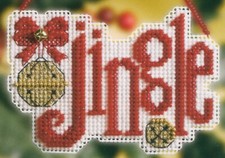 Jingle Bead Cross Stitch Ornament Kit Mill Hill 2008 Winter Greetings
