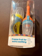 RaZbaby Baby Solids/Frozen Fruit Feeder Pacifier, Infant Teether Toy 6M , BPA