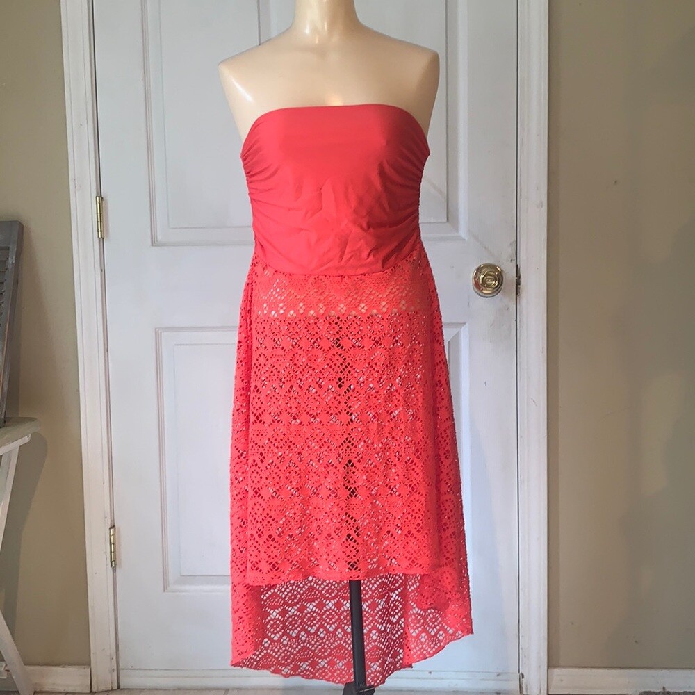 bisou bisou red lace dress Bisou Bisou