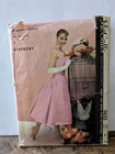Rare 1956 Givenchy McCall's 3625 jr miss summer sun dress & petticoat sz 11 CUT