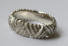Designer Ring schlicht zeitlos 925 Silber Vintage 80er Ring silver