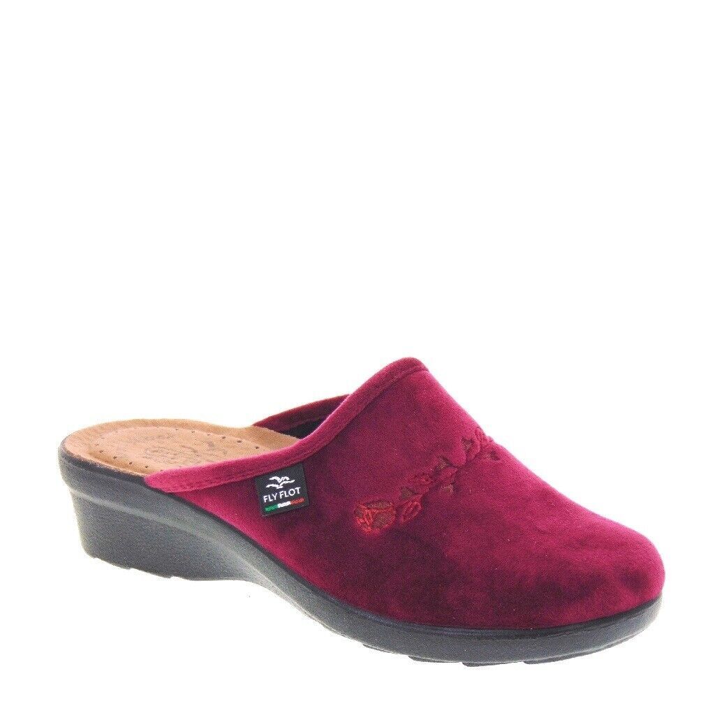 Fly Flot 861622 Pantofole Donna In Tessuto Verde: Comfort E Leggerezza Con Soletta Rimovibile