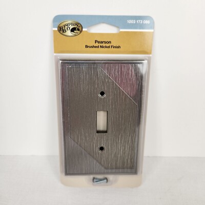 Hampton Bay Light Switch Cover Pearson Brushed Nickel Finish 1003173086 