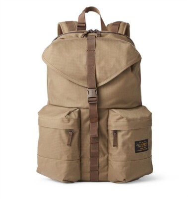 Filson Ripstop Nylon Backpack 20115929 Field Tan Khaki Water