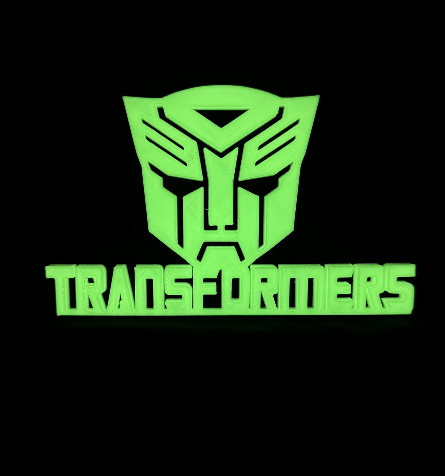 3-D Printed Glow In The Dark Signs (10) For Collectibles (Funko Pops, Etc)