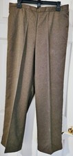 Alfred Dunner Brown pull On Pants Size 14 Elastic Back Pockets NWT