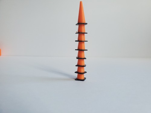 Conos de tráfico 1/24 para RC, miniatura diecast construcción de automóviles carretera peatonal - Imagen 50 de 130
