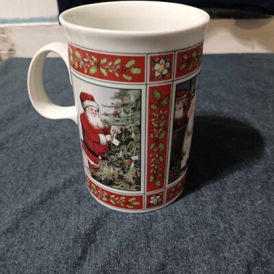 Vintage Dunoon Stoneware Made in Scotland White Christmas From Original Print