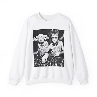 Harry Potter and Dobby Sweatshirt, Wizard DJ Jumper, Magical Crewneck, Fantasy