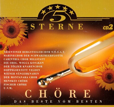 CHÖRE Das Beste Vom Besten CHOIRS Masterpieces #2 NEW CD GERMAN AUSTRIA 20 Songs