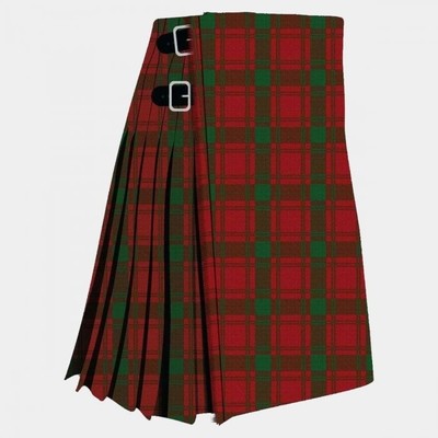 Herren Scottish Clan Macquarrie Tartan Kilt - Handarbeit - traditioneller 8 Yard Kilt