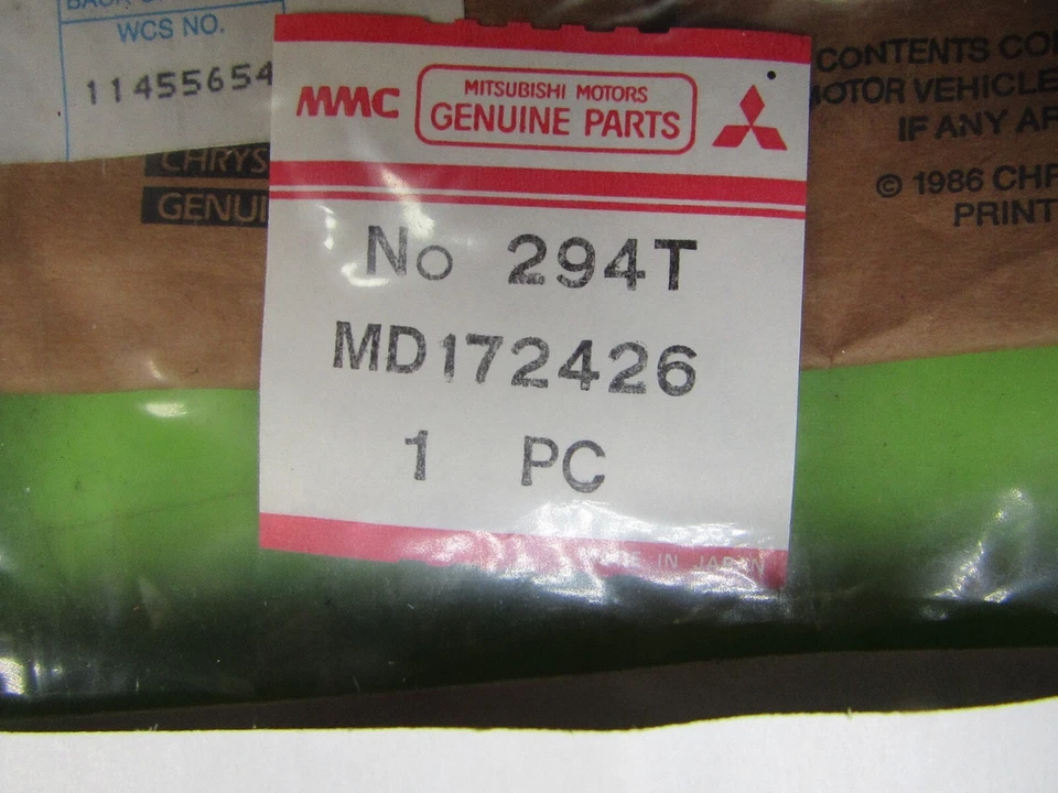 Kit de servicio de emisiones Mopar Chrysler p/n C3940403 MD172428 294T NOS OEM Foto 2 de 3