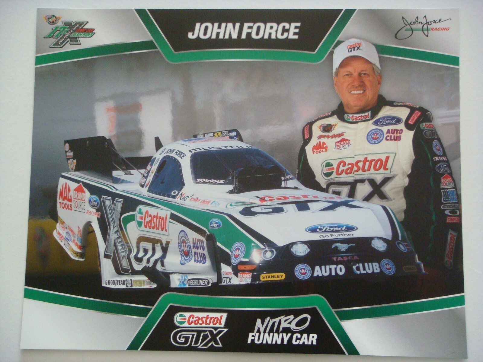 John Force - 2013 CASTROL GTX  NHRA Handout