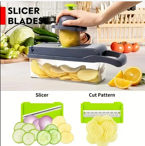New 14/16 in 1 Multifunctional Vegetable Chopper Handle Food Grate Food Chopper.