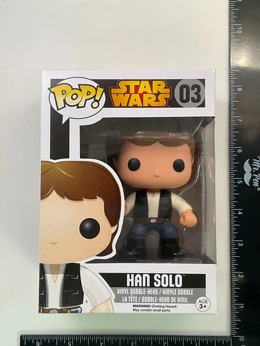 Funko Pop! Star Wars: Han Solo #03 Black Box Vinyl Figure +PROTECTOR A3