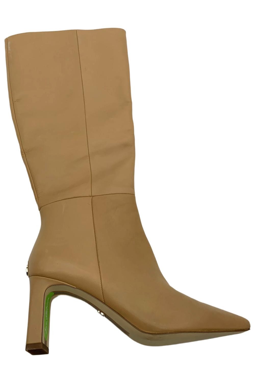 Женские ботинки Sylvia спортивного покроя с острым носком на каблуке Sam Edelman коричневого цвета 17590₽