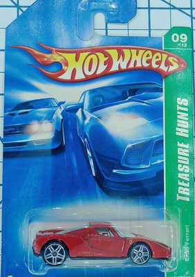 エラー品？ Hot wheels フェラーリ エンツォ スーパートレジャー 2007 Hot Wheels RED ENZO FERRARI Treasure Hunts K7620 129/180 1:64