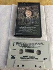 Kenny Rogers 20 Greatest Hits Cassette Tape 1983 Liberty Records RCA Music