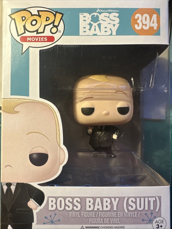 Funko Pop! Vinyl: Boss Baby (In Suit and Tie) #394 See Photos for Condition Rare