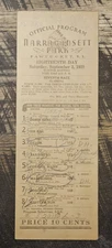1939 Narragansett Park Racing Program- HOF Challedon, Kayak 2, Ligaroti, Special