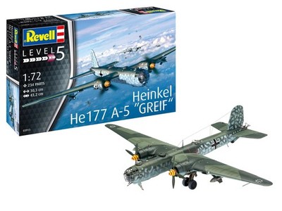 Revell 3913 Heinkel He177 A-5 ''Greif'' 108050  Plastic Bausatz NEW in OVP