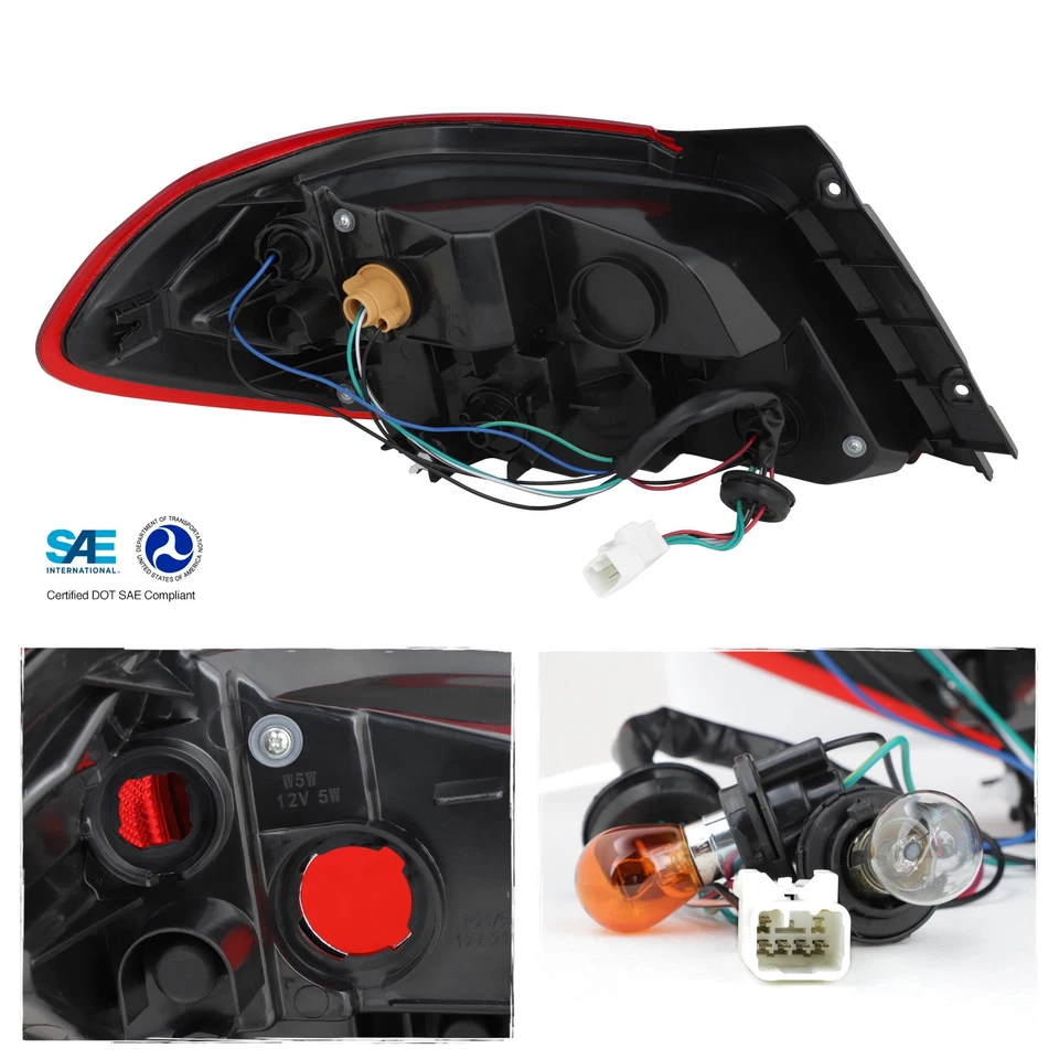 For 2017-2020 Mitsubishi Mirage Halogen Type Tail Light OE Style Right Passenger - Image 2 of 4