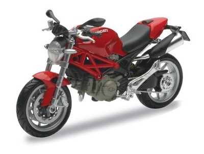 NEW RAY 44023 1/12 Ducati Monster 1100 Motorrad Modellauto (3 Modelle)