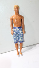 Barbie Hawaii Ken Doll 1968-1991 Blonde Hair Floral Swim trunks
