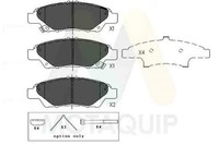 Bremsbelagsatz Scheibenbremse Motaquip LVXL1670 FüR Honda Jazz 3 Insight CR ZF 8