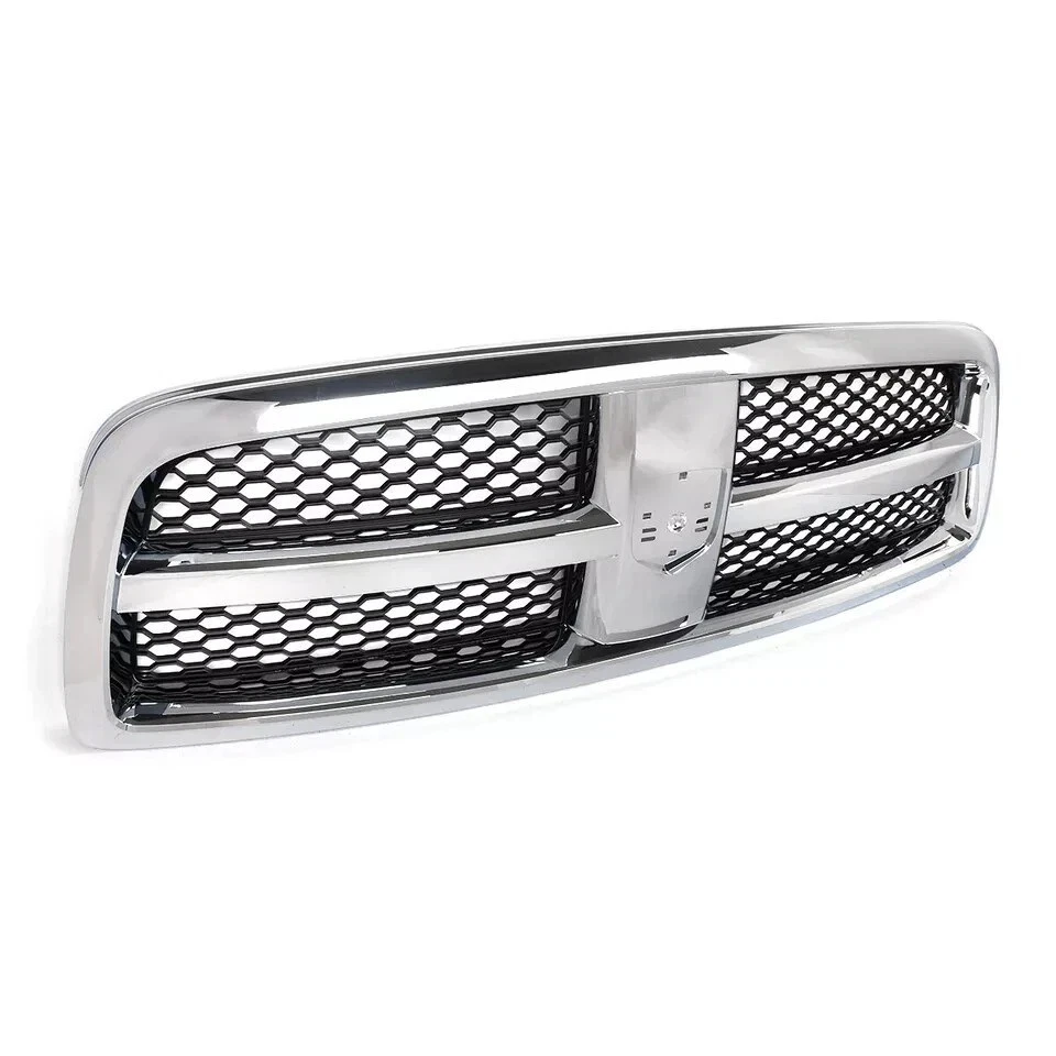 Fits 2009-2012 Dodge Ram 1500 New Front Grille Assembly Chrome and Black Plastic Foto 4 de 4
