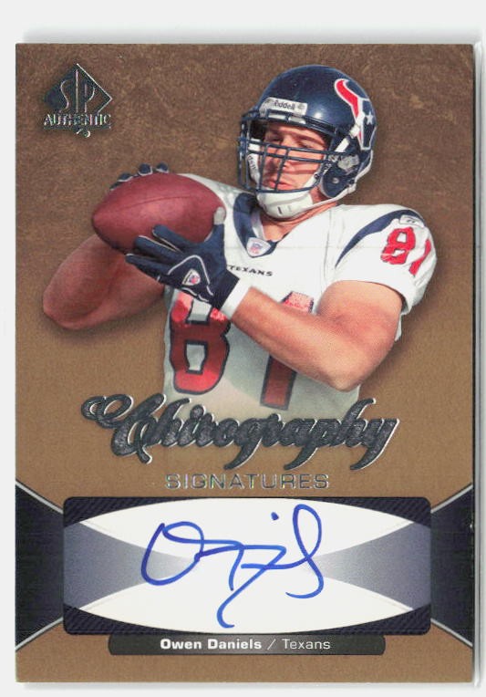 Owen Daniels SP Authentic Chirography Signatures #CHOD Base