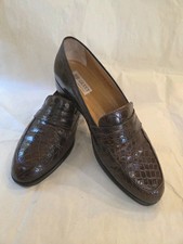 Gucci Brown Crocodile Penny Loafer Men’s Size 43 M US10M
