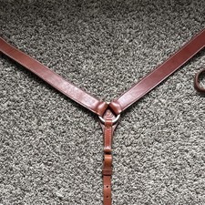 Circle Y Breast Collar Light Oil Used Horse Size