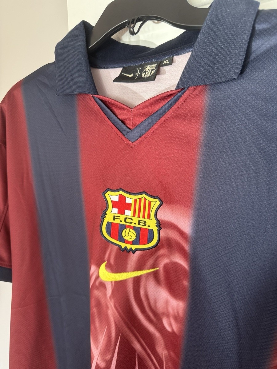 FC Barcelona x Travis Scott Cactus Jack Retro Skeleton Jersey, XL