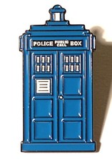 Enamel Pins Brooch (D40) Badge Doctor Who Tardis Blue Police Box Scify....New
