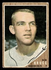 1962 Topps Bob Bruce #419 - Houston Colt .45s - (Low Grade)